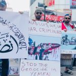 احتجاجات في "نيويورك" تنديدا بجرائم السعودية والإمارات في اليمن احتجاجات في "نييورك" تنديدا بجرائم السعودية والإمارات في اليمن