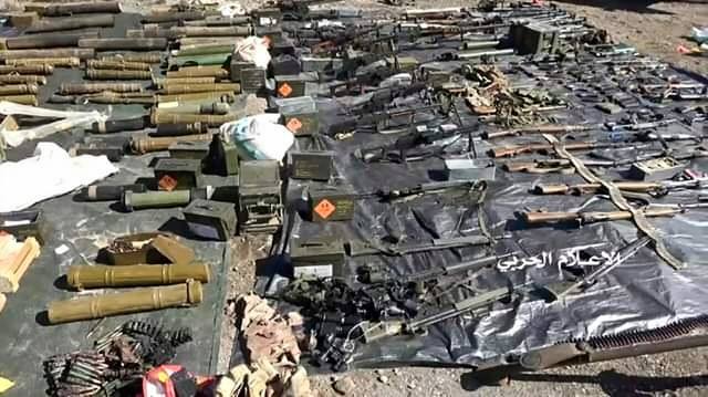بالفيديو|أسلحة التحالف للقوات الجنوبية بجديدها وقديمها في يد قوات صنعاء اغتنام أسلحة