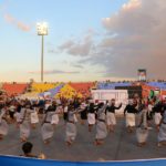 رافعةً الأعلام اليمنية والفلسطينية.. صنعاء تكرّم أبطال غرب أسيا 2023 | صور أخبار اليمن
