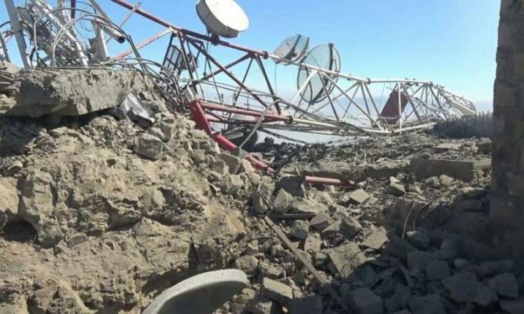 غارات سعودية تستهدف شبكة اتصالات في إب
