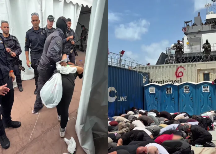 الاحتلال يعتدي على ناشطي اسطول الحرية