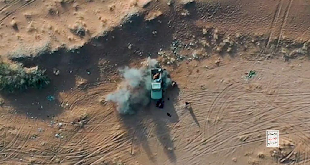 Watch: The "Rujum" drone rains down shells on Saudi factions' gatherings and vehicles, destroying their equipment and fortifications 3 Watch: The "Rujum" drone rains down shells on Saudi factions' gatherings and vehicles, destroying their equipment and fortifications