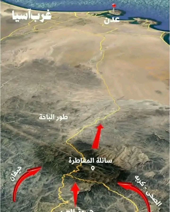 أكثر من نصف مساحة لحج بيد “الحوثيين”